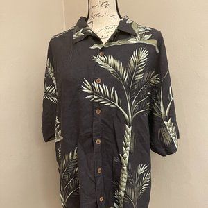 Tommy Bahama Silk Shirt Tropical Size L